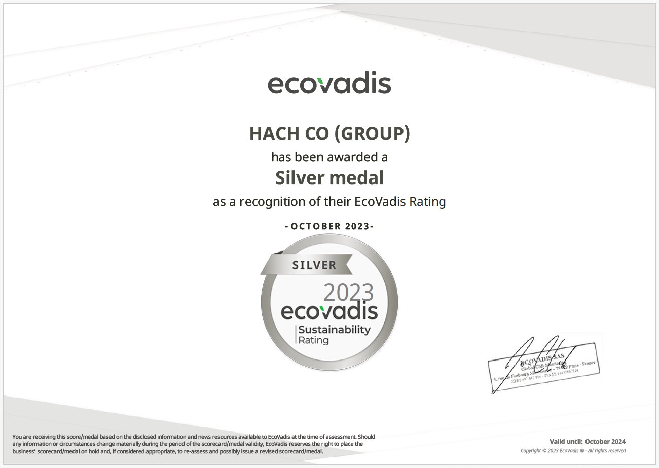EcoVadis社*のサステナビリティ評価「シルバーメダル」