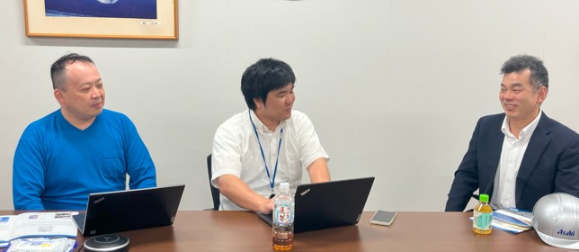 写真：左から木ノ内様、仲村様、藤澤